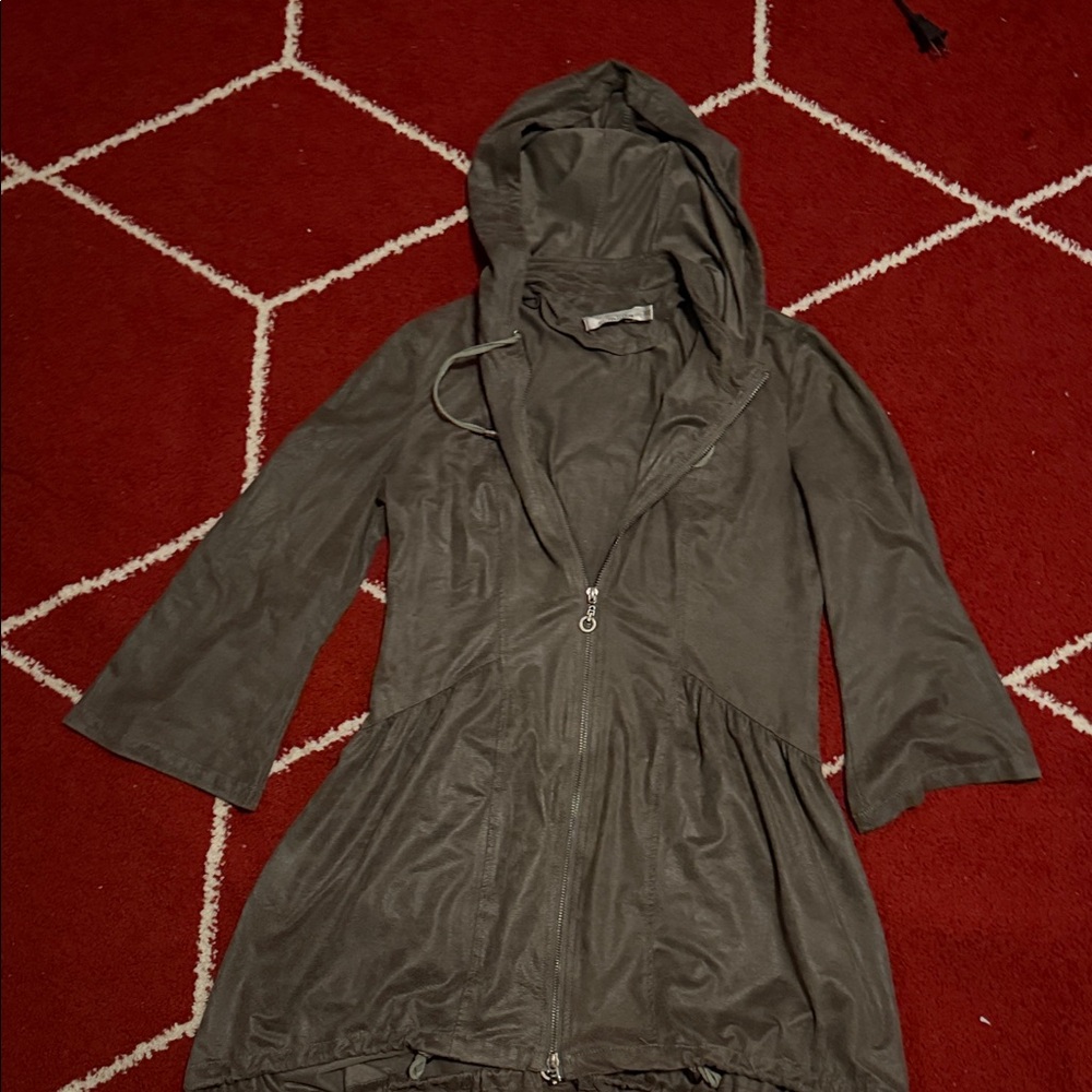 Miilla Clothing Charcoal Hooded Utility Jacket